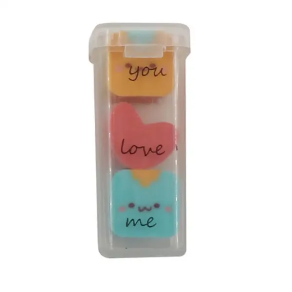 The Littlies: Set di 3 gomme colorate immagine 3