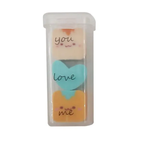 The Littlies: Set di 3 gomme colorate immagine 5