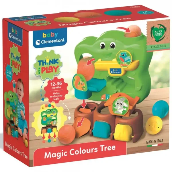 Think&Fun: Albero magico colorato con palline morbide gioco di logica - Clementoni immagine 1