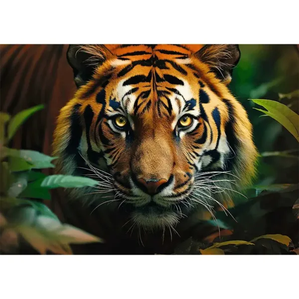 Tigre nel selvaggio puzzle HQ da 1000 pezzi - Trefl immagine 2
