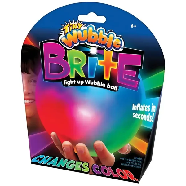 Tiny Wubble Brite palla di bolle luminosa con LED multicolore 30 cm immagine 1