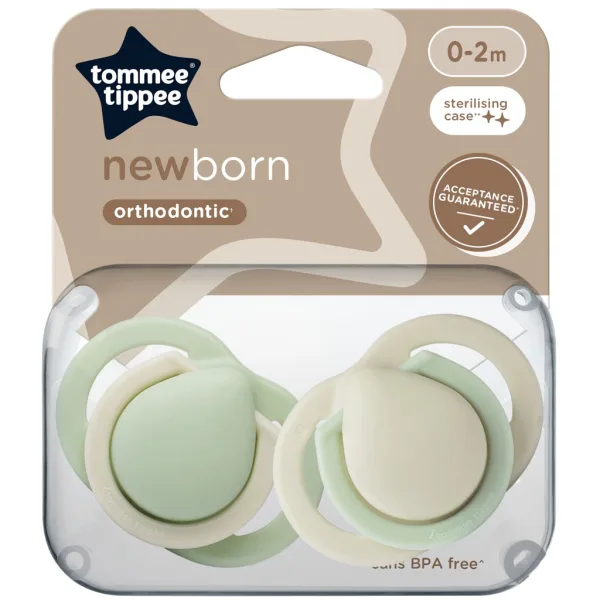 Tommee Tippee: ciuccio Newborn per neonati, set da 2 pezzi in diverse varianti (0–2 mesi) immagine 1