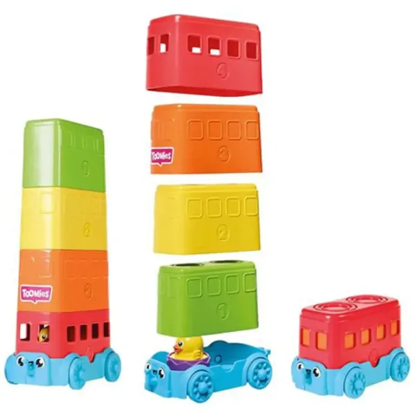 Tomy: Toomies - Set di gioco autobus a due piani con uova cucù immagine 3