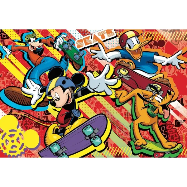 Topolino 2 in 1 puzzle da 60 pezzi e album da colorare 50x35 cm - Lisciani immagine 2