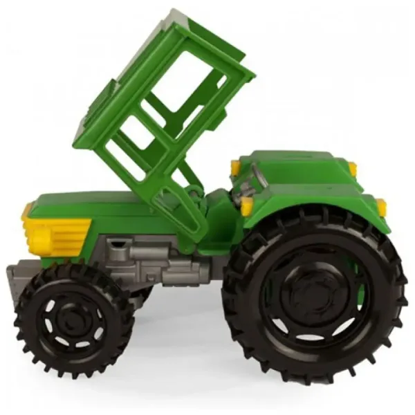 Trattore verde con rimorchio per cavalli 38cm - Wader immagine 2