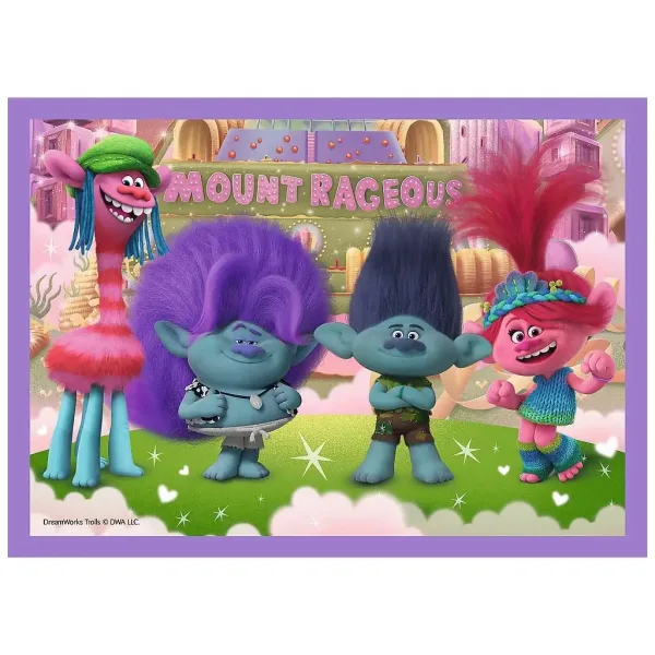 Trolls 3: Set di puzzle 4 in 1 - Trefl immagine 2