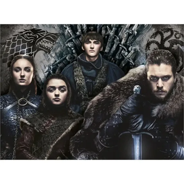 Trono di Spade: Puzzle da 500 pezzi Casa Stark - Clementoni immagine 2