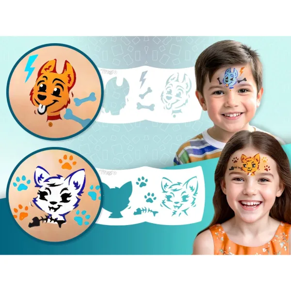 TyToo: Il mio primo kit di pittura per il viso - Cani e Gatti immagine 2