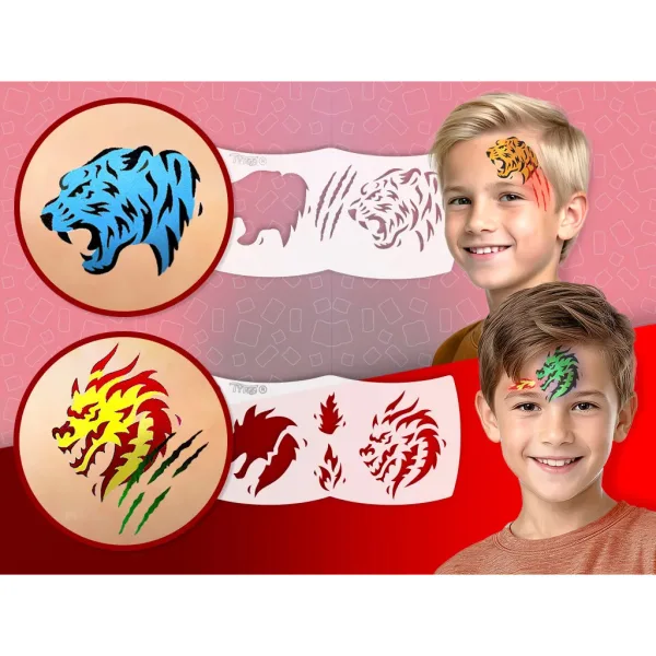 TyToo: Il mio primo kit per pittura del viso - Tigri e Draghi immagine 2