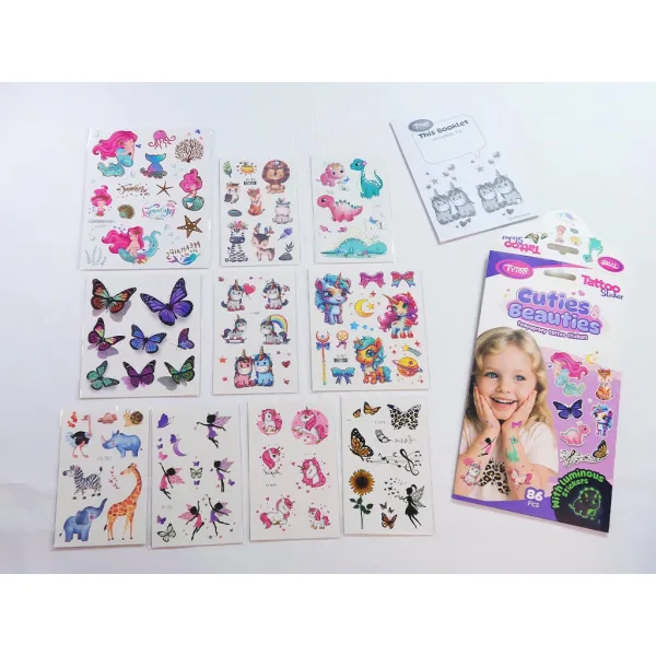 TyToo: Set di Tatuaggi Adesivi Cuties & Beauties immagine 4