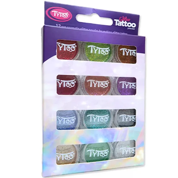 TyToo: Set di glitter multicolore assortito 12x2,5 ml immagine 1