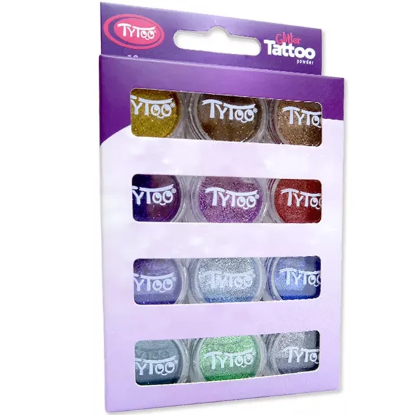 TyToo: Set di polveri glitter colorate aggiuntive 12 x 2,5 ml immagine 1