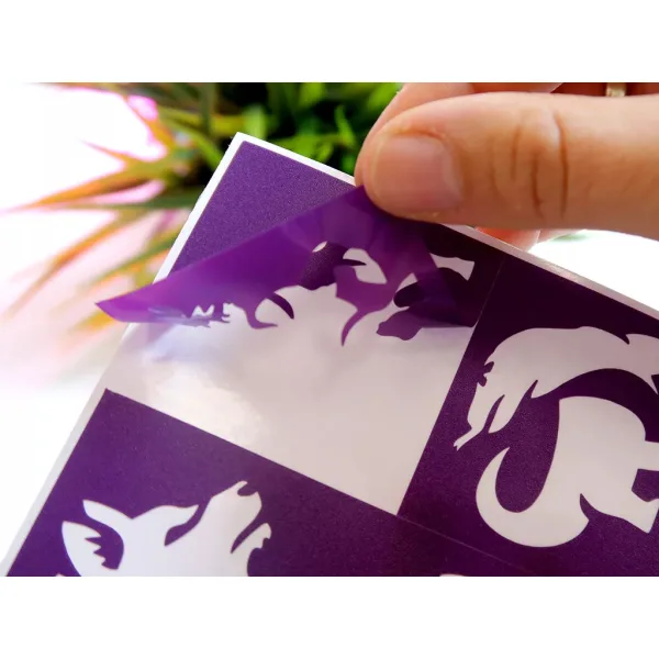TyToo: Set di stencil per tatuaggi glitter animali selvatici, 22 pezzi immagine 4