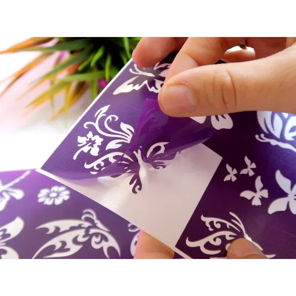 TyToo: Set di stencil per tatuaggi glitterati a forma di farfalla, 23 pezzi immagine 3