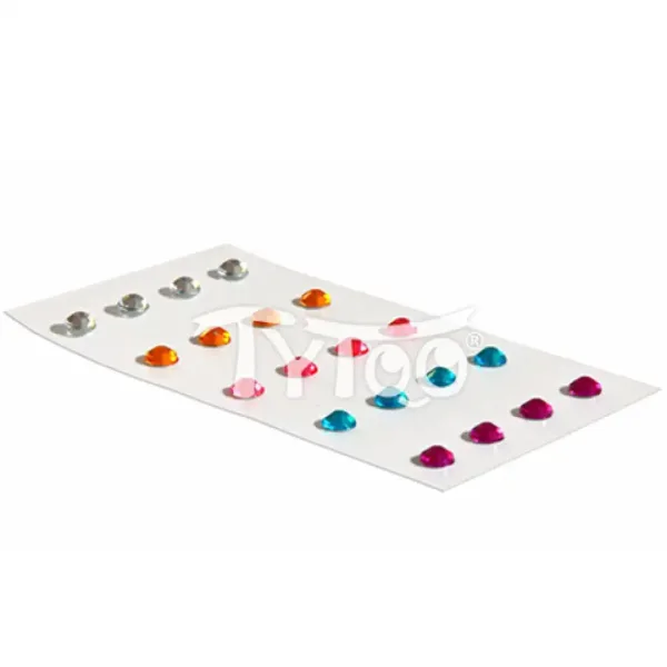 TyToo: Strass autoadesivi in 5 colori, 20 pezzi immagine 1