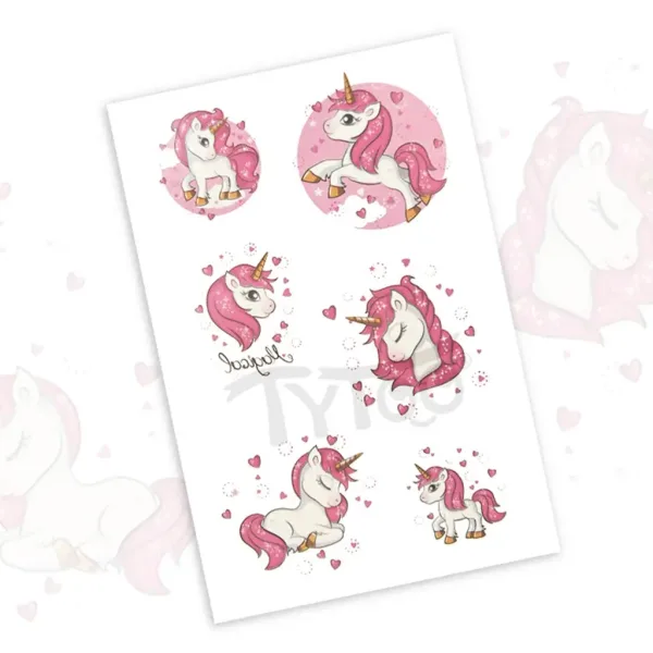TyToo: Tatuaggio adesivo con unicorno immagine 2