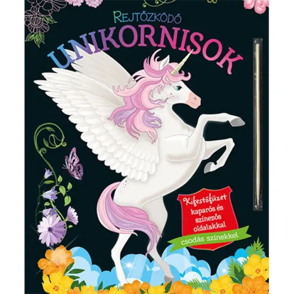 Unicorni nascosti - Libro da colorare con pagine da grattare e colorare immagine 1