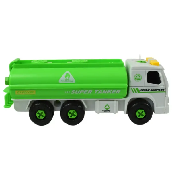 Urban Services: Camion cisterna smontabile con attrezzi e suoni 20cm immagine 4