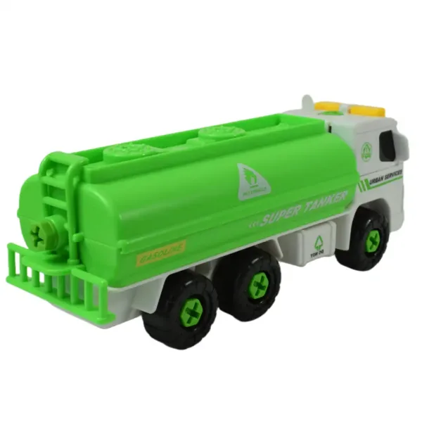 Urban Services: Camion cisterna smontabile con attrezzi e suoni 20cm immagine 5