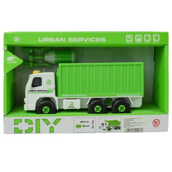 Urban Services: Camion con container smontabile con attrezzi e suoni 20cm immagine 7