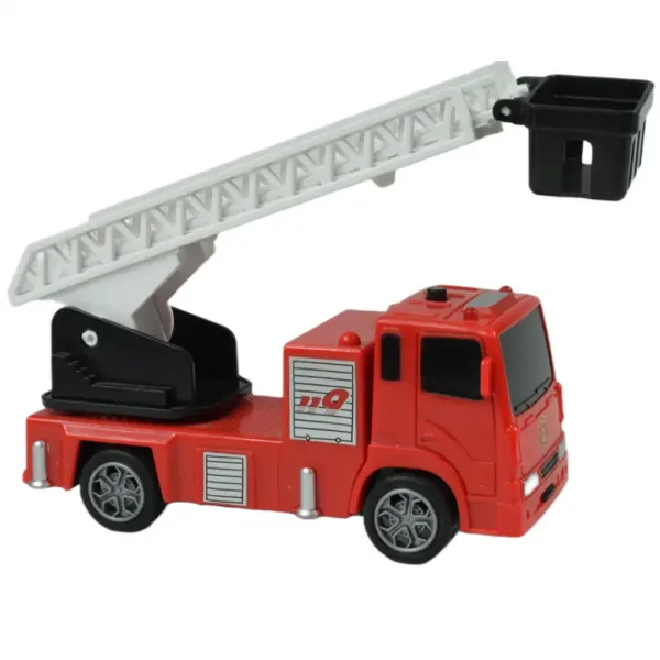 Veicolo di Soccorso: Camion dei pompieri con scala retrattile 13cm immagine 3
