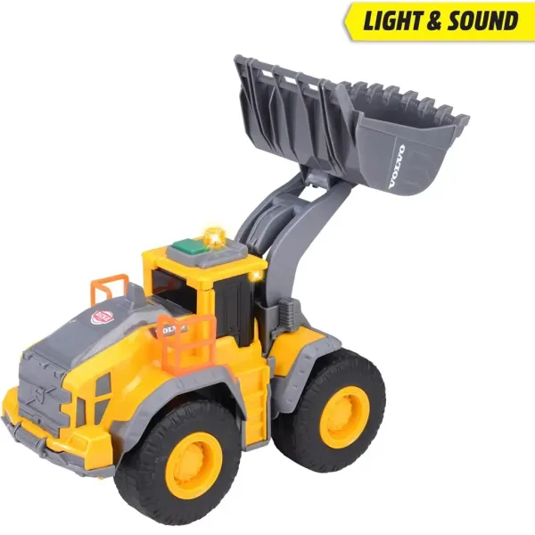 Volvo pala gommata con effetti luminosi e sonori 23cm - Dickie Toys immagine 4
