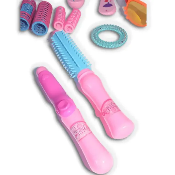 Vouge Girl - Set di bellezza rosa da 12 pezzi con bigodino, occhiali da sole e accessori immagine 3