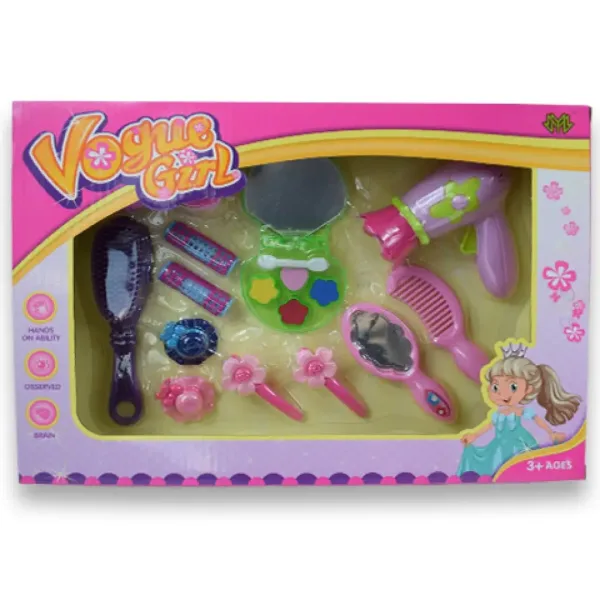 Vouge Girl: set di bellezza da 13 pezzi con fermagli per capelli, asciugacapelli e accessori immagine 6