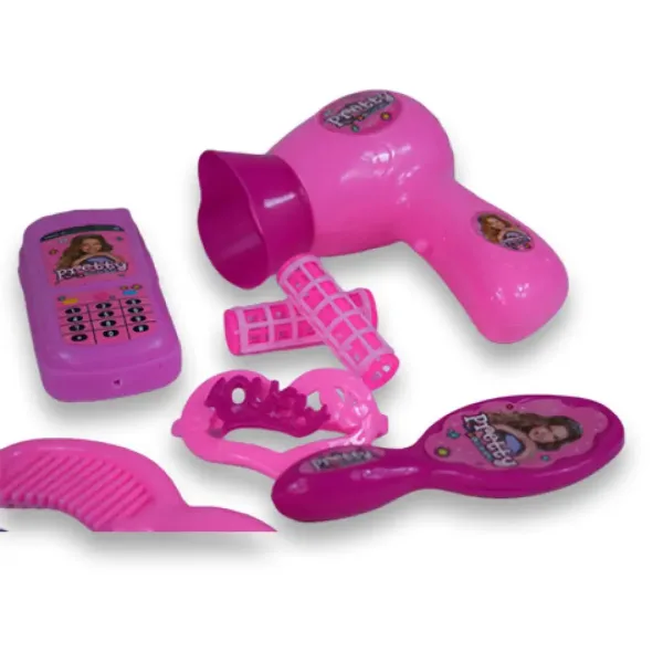 Vouge Girl: set di bellezza in 10 pezzi con scarpe, telefono e accessori per parrucchiere immagine 3