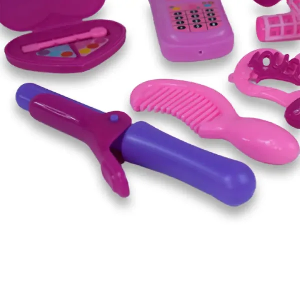 Vouge Girl: set di bellezza in 10 pezzi con scarpe, telefono e accessori per parrucchiere immagine 5