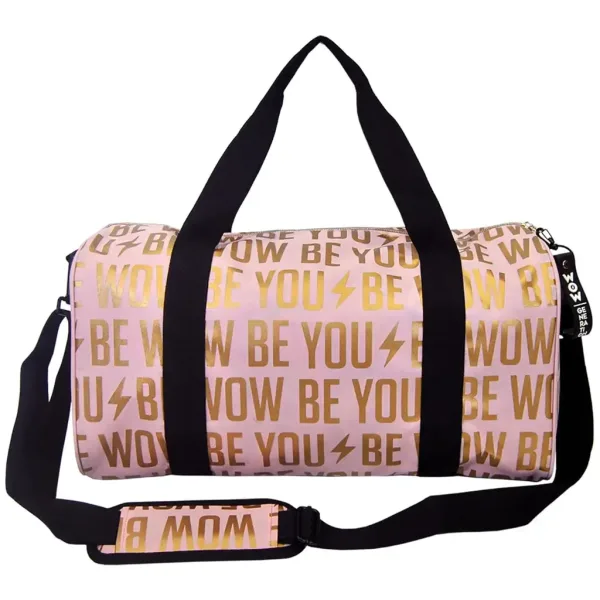 WOW Generation: Borsa sportiva rosa-oro con adesivi 43cm immagine 4