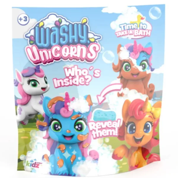 Washy Friends: Color Reveal Unicorni da bagno - figurina a sorpresa - vari modelli immagine 1