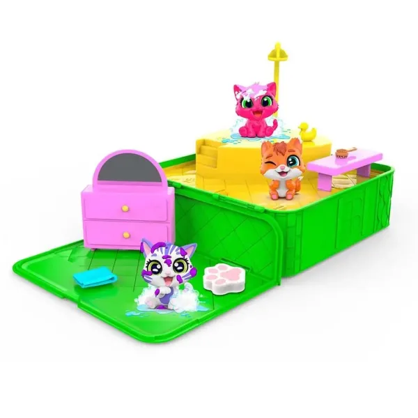 Washy Friends: Gattini da bagno Color Reveal con jacuzzi e accessori immagine 2