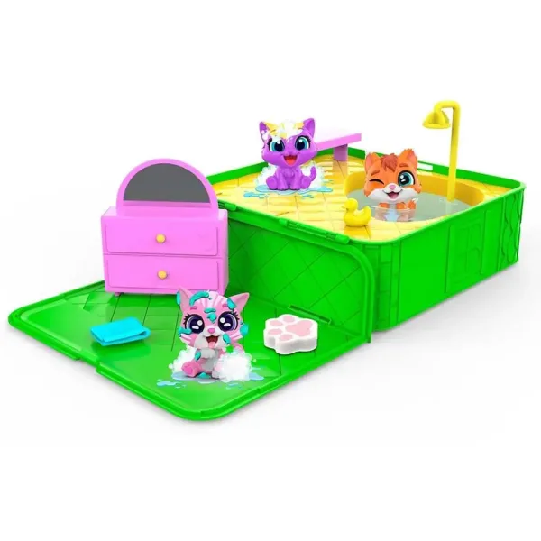 Washy Friends: Gattini da bagno Color Reveal con jacuzzi e accessori immagine 3