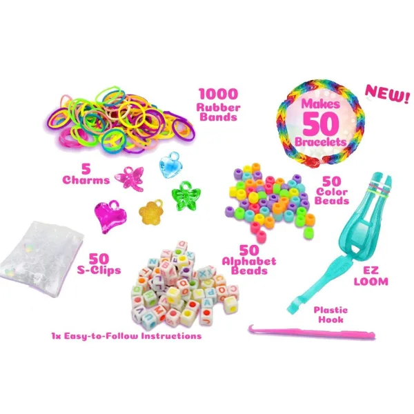 WeCool: Set per realizzare braccialetti DIY ILY con perline, in contenitore a bicchiere immagine 2