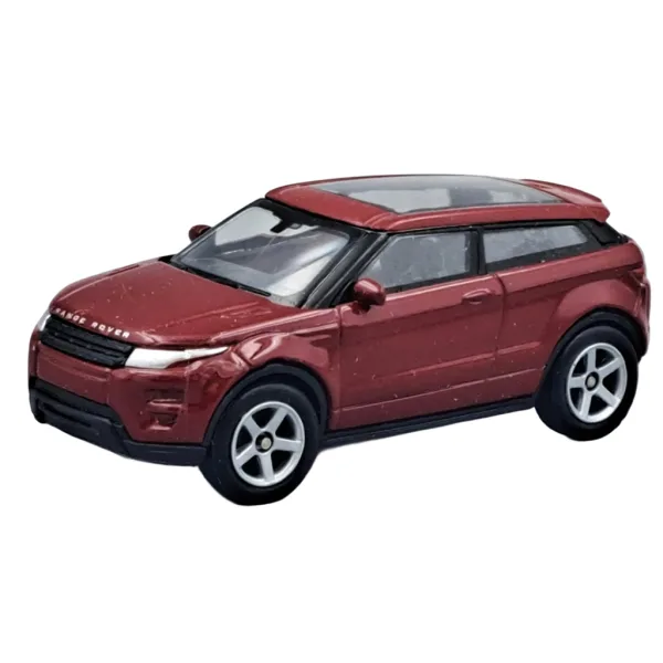 Welly: Modello di auto in metallo Land Rover Evoque bordeaux in scala 1/64 immagine 2