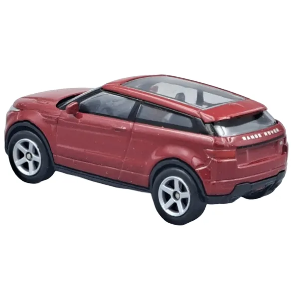 Welly: Modello di auto in metallo Land Rover Evoque bordeaux in scala 1/64 immagine 3