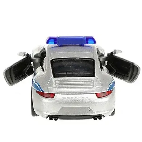 Welly: modello in metallo di auto della polizia Porsche 911, 11 cm immagine 3