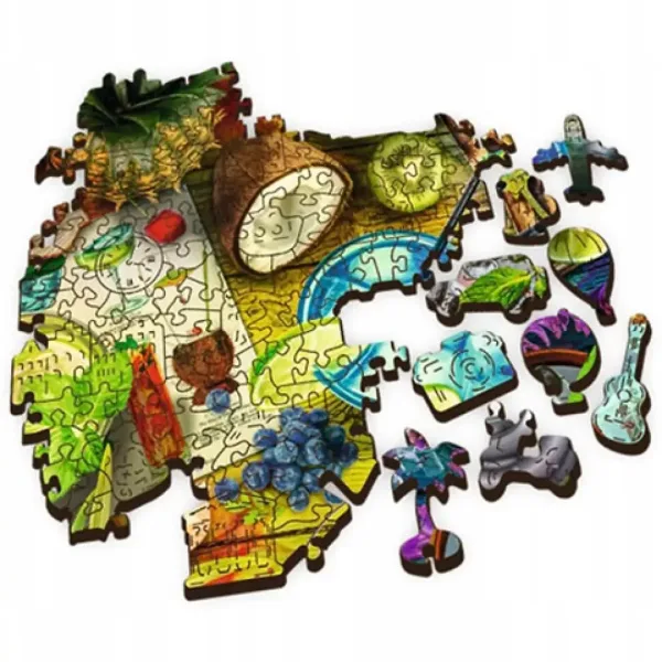 Wood Craft: Cocktail colorati puzzle in legno 500+1 pezzi - Trefl immagine 3