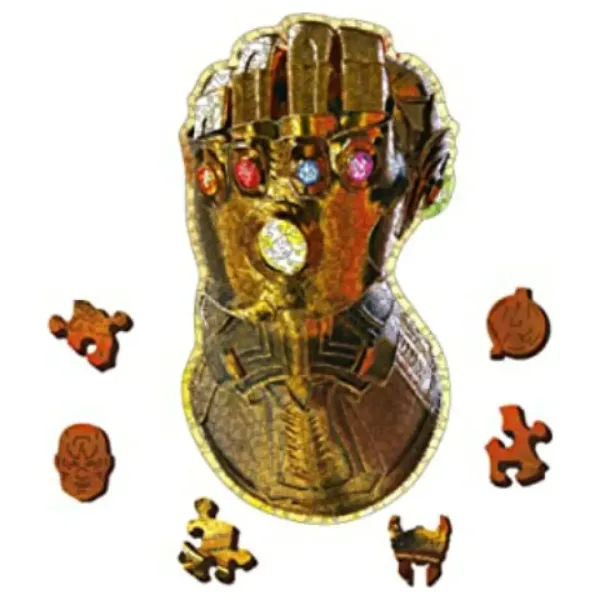Wood Craft: Guanto dellInfinito degli Avengers 500+5 pezzi puzzle in legno premium - Trefl immagine 2