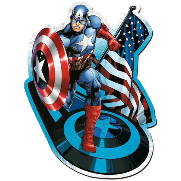 Wood Craft: Marvel - Capitan America 160 pezzi puzzle in legno premium - Trefl immagine 2