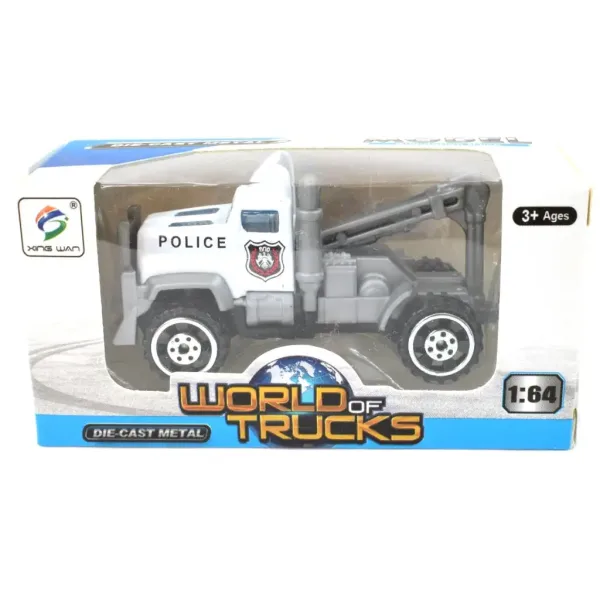 World of Trucks: Macchinina della polizia in diverse varianti 7cm immagine 6