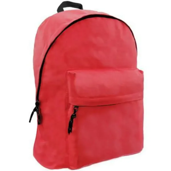 Zaino scolastico Omega a due scomparti, colore rosso, 32x42x16cm immagine 1