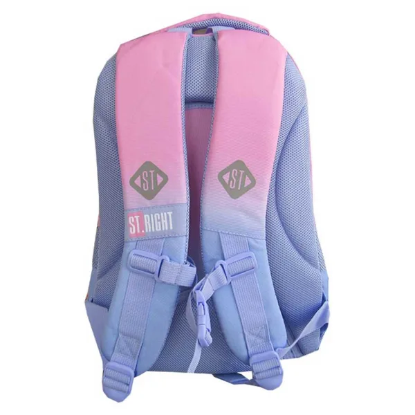 Zaino scolastico St.Right Blue Hamster BP26 39x27x17 cm immagine 3