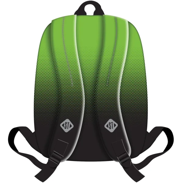 Zaino scolastico St.Right Green Gradien BP33 40x31x17 cm immagine 2