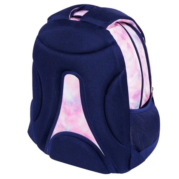 Zaino scolastico St.Right Pink Sky a tre scomparti, 42x30x19 cm immagine 3