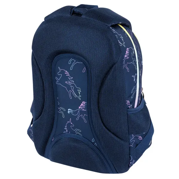Zaino scolastico a tre scomparti St.Right Dream unicorno, 39x27x17cm immagine 4