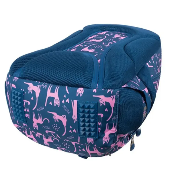 Zaino scolastico a tre scomparti St.Right Lazy Cats, 39x27x17cm immagine 4