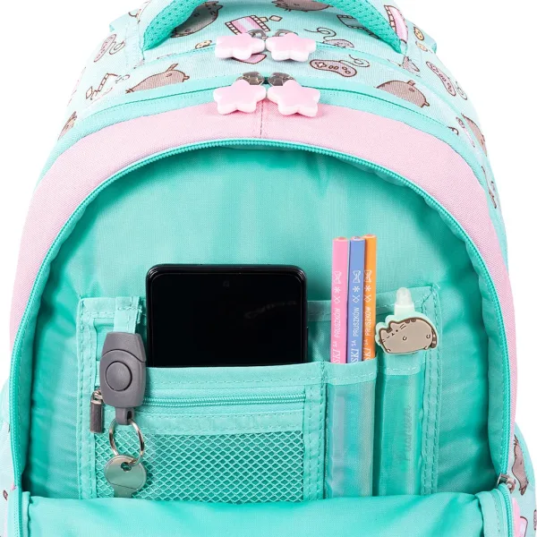 Zaino scolastico con gattino Pusheen Mint, 40 cm immagine 4