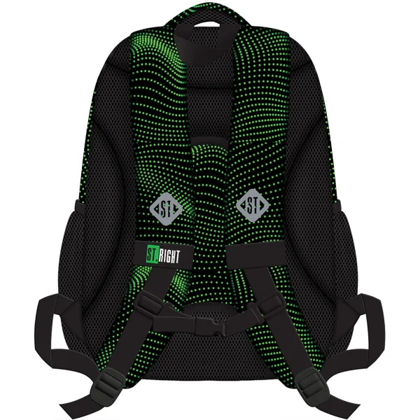 Zaino scolastico ergonomico St.Right Green Halfton, BP05 42x30x19 cm immagine 2